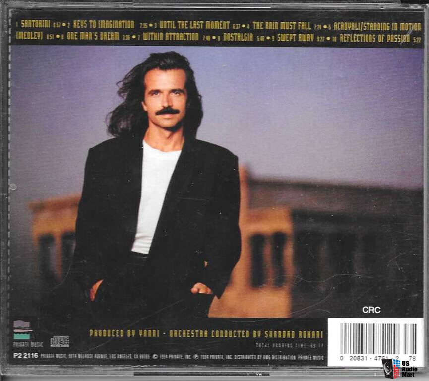 Yanni Live at the Acropolis (CD, Mar-1994, Private Music) Photo ...