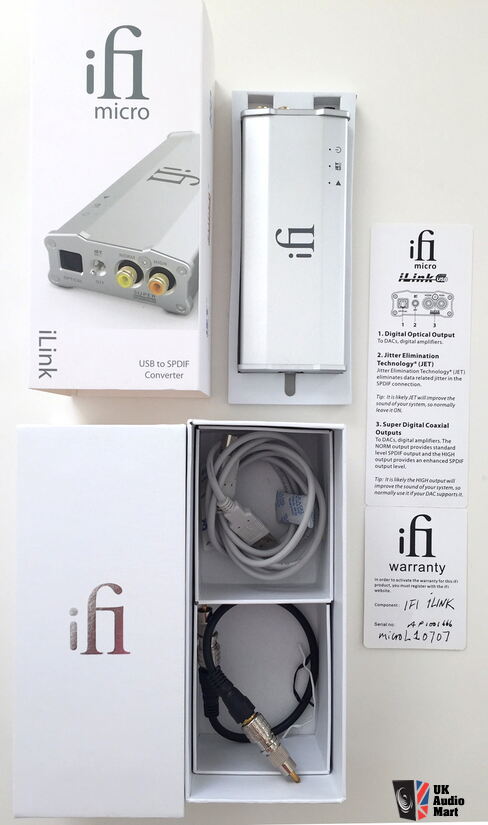 Ifi Micro Ilink Usb To Spdif Converter For Sale Uk Audio Mart