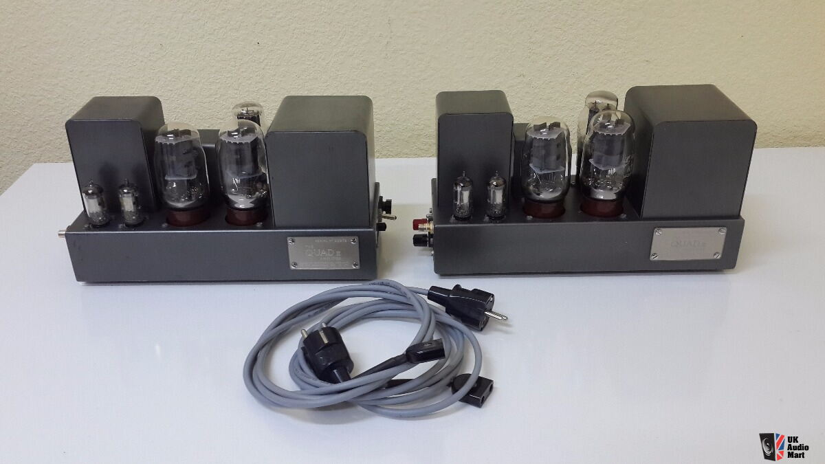 Used pair tube monoblock power amplifier QUAD 2 Photo ...