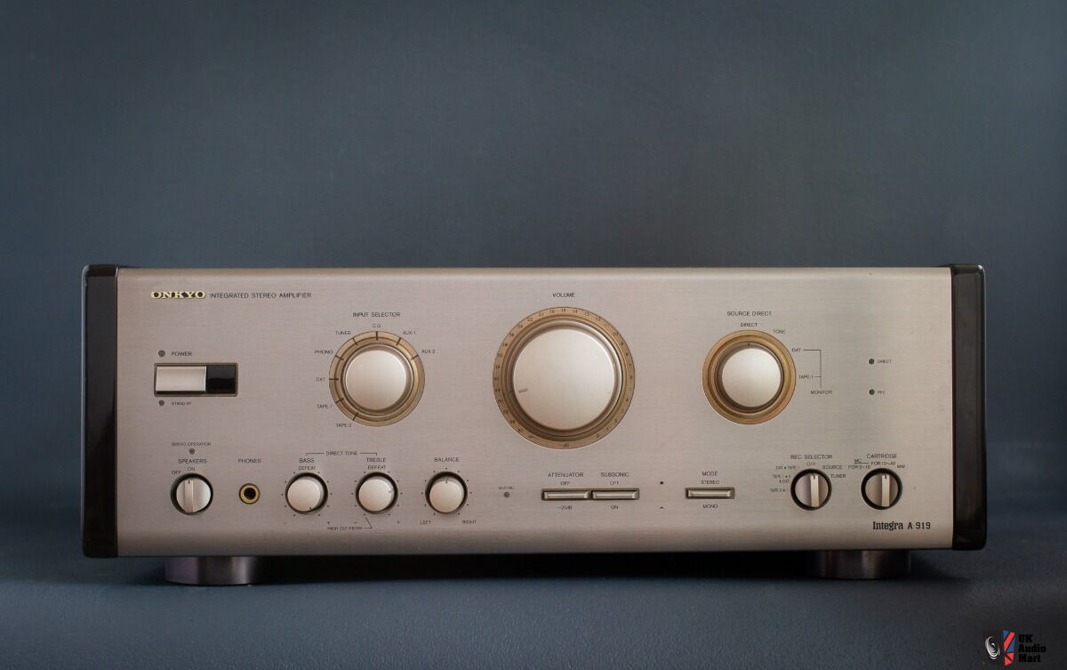 Integrated Amplifier Onkyo A-919, Professionally Serviced, Cleaned
