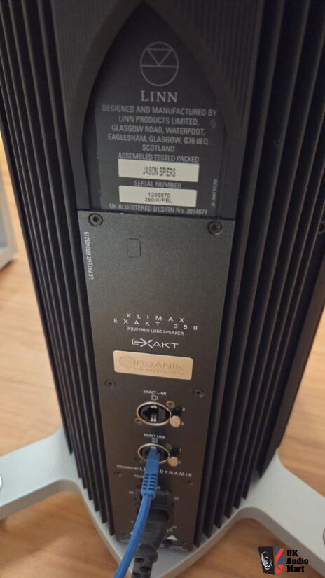 Linn Klimax 350A Exakt Organik Speakers High-Gloss Black Pair Ex