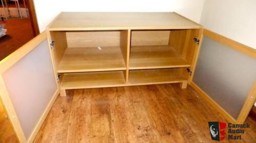 Ikea Tv Cabinet Two Shelves With Glass Doors Photo 699547 Uk